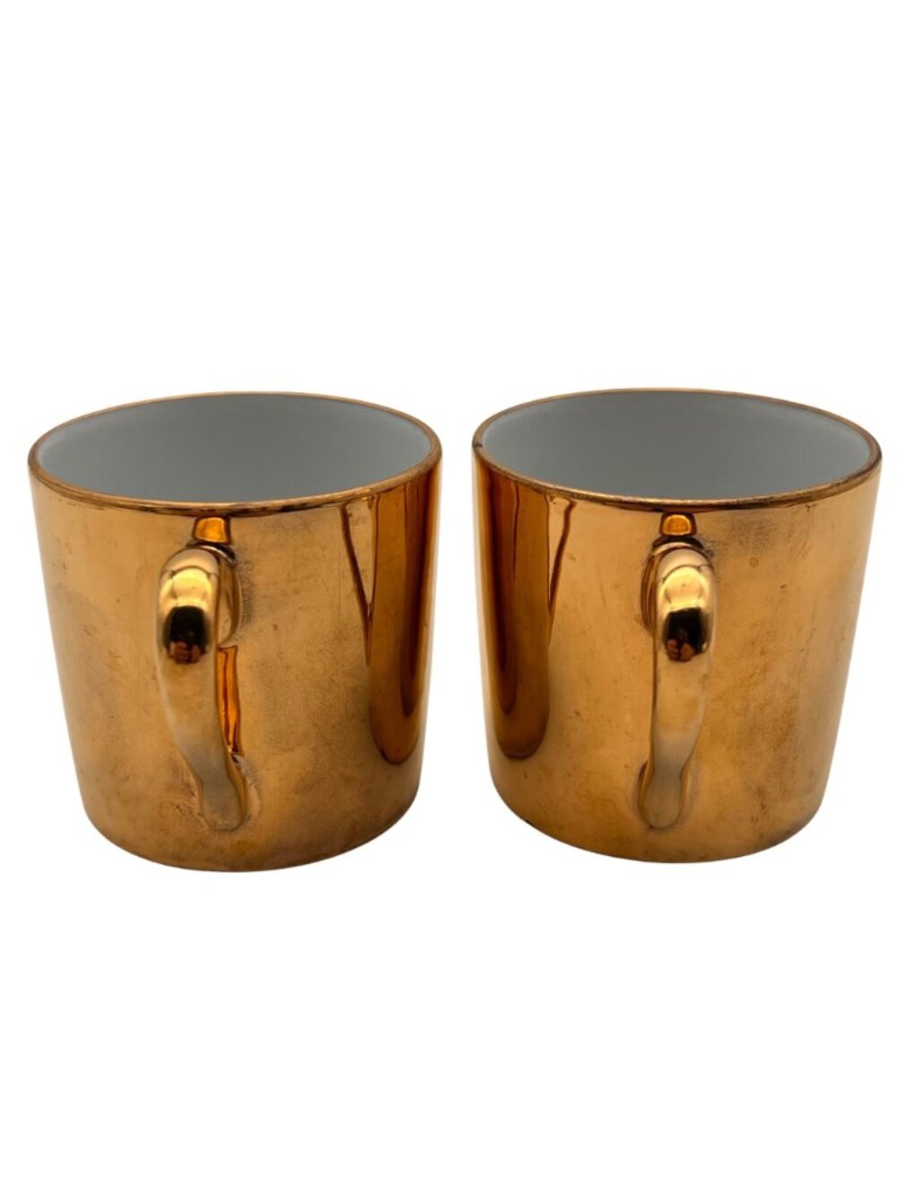 Vintage Fitz & Floyd FF Japan Gold Porcelain Espresso Tea Cup & Saucer Set Of 2 - Picture 10 of 13